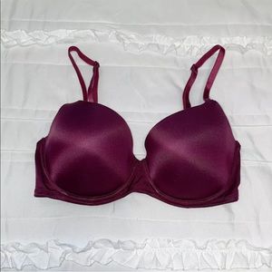 Victoria's Secret PINK Wear Everywhere Underwire Multiway Burgundy Bra